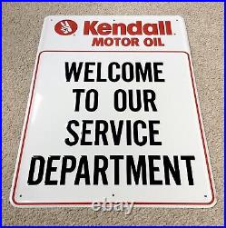 Vintage 1992 KENDALL MOTOR OIL Embossed Metal Sign 24x18 Scioto Signs Kenton OH