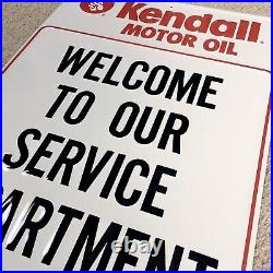 Vintage 1992 KENDALL MOTOR OIL Embossed Metal Sign 24x18 Scioto Signs Kenton OH