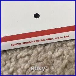 Vintage 1992 KENDALL MOTOR OIL Embossed Metal Sign 24x18 Scioto Signs Kenton OH