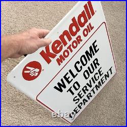 Vintage 1992 KENDALL MOTOR OIL Embossed Metal Sign 24x18 Scioto Signs Kenton OH