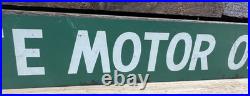Vintage 22 Quaker State Motor Oil Metal Advertising Sign/Door Push Rack Sign Vintage 22 Quaker State Motor Oil Metal Advertising Sign/Door Push Rack Sign
