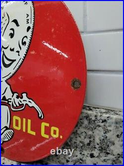 Vintage Andy Dandy Oil Porcelain Sign Motor Gas Automobile Service Lubricants