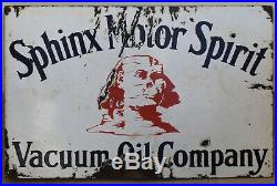 Vintage Arabic Sphinx motor oil Porcelain Enamel Sign