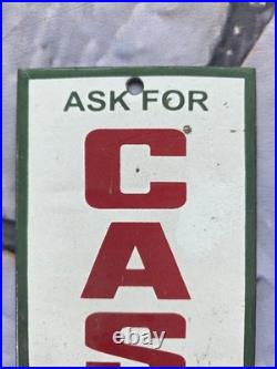 Vintage Ask For Castrol Motor Oil Porcelain Sign 12×4