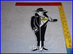 Vintage Bardahl Motor Oil Additive Burglar Thief 12 Metal Gasoline Sign! Racing