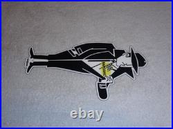 Vintage Bardahl Motor Oil Additive Burglar Thief 12 Metal Gasoline Sign! Racing