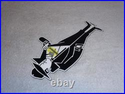 Vintage Bardahl Motor Oil Additive Burglar Thief 12 Metal Gasoline Sign! Racing