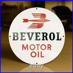 Vintage Beverol Motor Oil Heavy Metal Sign XL 19.7 (50 cm) Vintage Beverol Motor Oil Heavy Metal Sign XL 19.7 (50 cm)