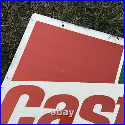 Vintage CASTROL GTX MOTOR OIL Double Sided GAS OIL Metal Sign 30x23