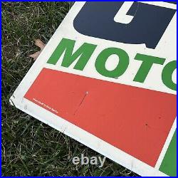 Vintage CASTROL GTX MOTOR OIL Double Sided GAS OIL Metal Sign 30x23