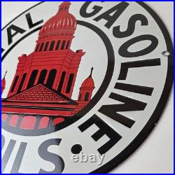 Vintage Capital Gasoline Sign Gas Motor Oil Pump Plate Porcelain Sign Vintage Capital Gasoline Sign Gas Motor Oil Pump Plate Porcelain Sign