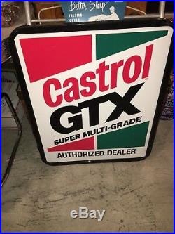 Vintage Castrol GTX Motor Oil Sign