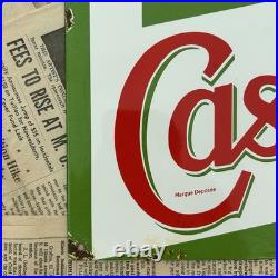 Vintage Castrol Motor Oil French 8x12 Inches Porcelain Enamel Sign