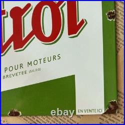 Vintage Castrol Motor Oil French 8x12 Inches Porcelain Enamel Sign