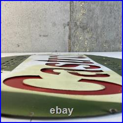 Vintage Castrol Motor Oil Wakefield Large Metal Advertising Sign 23 IN Layered