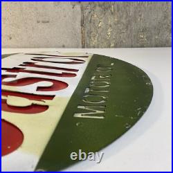 Vintage Castrol Motor Oil Wakefield Large Metal Advertising Sign 23 IN Layered