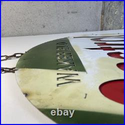 Vintage Castrol Motor Oil Wakefield Large Metal Advertising Sign 23 IN Layered