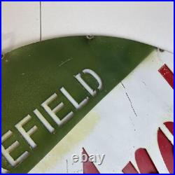 Vintage Castrol Motor Oil Wakefield Large Metal Advertising Sign 23 IN Layered