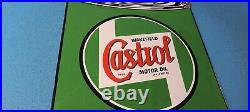 Vintage Catrol Motor Oil Sign Motor Oil Bucket Quart Can Gas Porcelain Sign