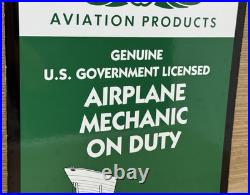 Vintage Cities Service Gasoline Porcelain Sign Gas Station Pump Motor Oil