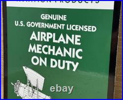 Vintage Cities Service Gasoline Porcelain Sign Gas Station Pump Motor Oil