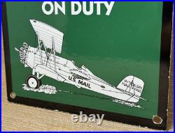 Vintage Cities Service Gasoline Porcelain Sign Gas Station Pump Motor Oil