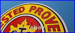 Vintage Ctc Tested Gasoline Porcelain Gas Motor Oil Service Station Pump Sign Vintage Ctc Tested Gasoline Porcelain Gas Motor Oil Service Station Pump Sign