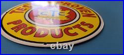 Vintage Ctc Tested Gasoline Porcelain Gas Motor Oil Service Station Pump Sign Vintage Ctc Tested Gasoline Porcelain Gas Motor Oil Service Station Pump Sign