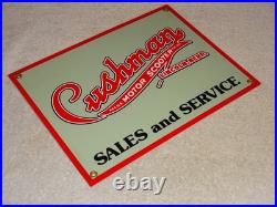 Vintage Cushman Motor Scooter Sales Service 1' Porcelain Metal Gasoline Oil Sign