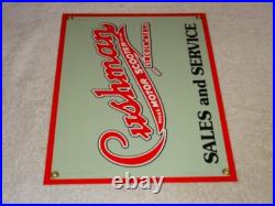 Vintage Cushman Motor Scooter Sales Service 1' Porcelain Metal Gasoline Oil Sign