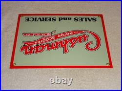 Vintage Cushman Motor Scooter Sales Service 1' Porcelain Metal Gasoline Oil Sign