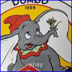 Vintage DX Diamond Motor Oil Sign Dumbo Gasoline Outboard Pump Porcelain Sign