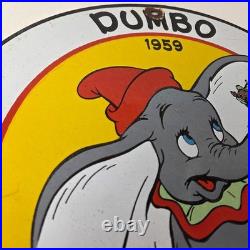 Vintage DX Diamond Motor Oil Sign Dumbo Gasoline Outboard Pump Porcelain Sign