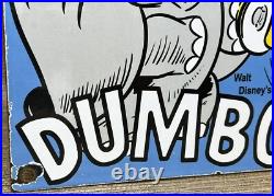 Vintage Diamond D-x Dumbo Porcelain Sign Motor Oil Gas Station Gasoline Service