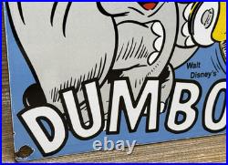 Vintage Diamond D-x Dumbo Porcelain Sign Motor Oil Gas Station Gasoline Service