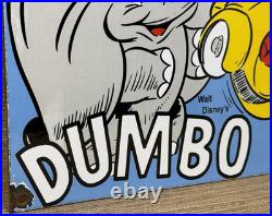 Vintage Diamond D-x Dumbo Porcelain Sign Motor Oil Gas Station Gasoline Service
