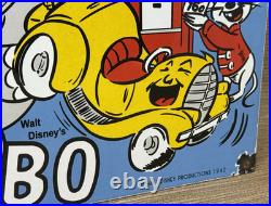 Vintage Diamond D-x Dumbo Porcelain Sign Motor Oil Gas Station Gasoline Service