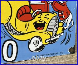 Vintage Diamond D-x Dumbo Porcelain Sign Motor Oil Gas Station Gasoline Service