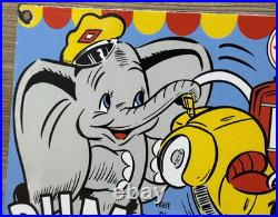 Vintage Diamond D-x Dumbo Porcelain Sign Motor Oil Gas Station Gasoline Service