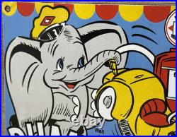 Vintage Diamond D-x Dumbo Porcelain Sign Motor Oil Gas Station Gasoline Service