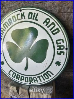 Vintage Diamond Shamrock Porcelain Sign Motor Oil Service Gas Station 12