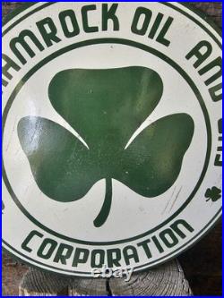 Vintage Diamond Shamrock Porcelain Sign Motor Oil Service Gas Station 12