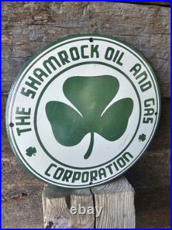 Vintage Diamond Shamrock Porcelain Sign Motor Oil Service Gas Station 12