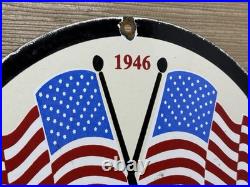 Vintage Dixie Motor Oil Porcelain Sign Gasoline Gas Station Pump Plate USA
