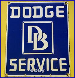 Vintage Dodge Brothers Porcelain Sign Gas Station Pump Plate Motor Oil Gasoline