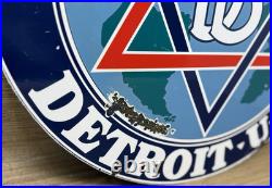 Vintage Dodge Brothers Porcelain Sign Gas Station Pump Plate Motor Oil Gasoline