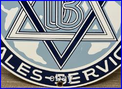 Vintage Dodge Brothers Porcelain Sign Gas Station Pump Plate Motor Oil Gasoline