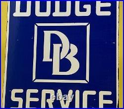 Vintage Dodge Brothers Porcelain Sign Gas Station Pump Plate Motor Oil Gasoline
