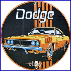 Vintage Dodge Charger Porcelain Sign Dealership Pump Plate Motor Oil Gasoline Vintage Dodge Charger Porcelain Sign Dealership Pump Plate Motor Oil Gasoline