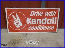 Vintage Drive With Kendall Motor Oil Service Gas Station Sign Advertising Huge